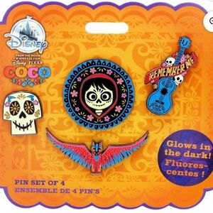 Disney Coco Glow-in-the-Dark Pin Set